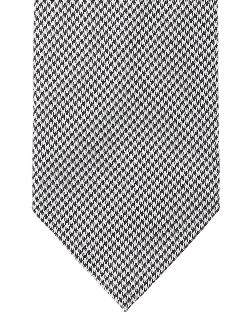 Tom Ford Silk Tie With Houndstooth Pattern