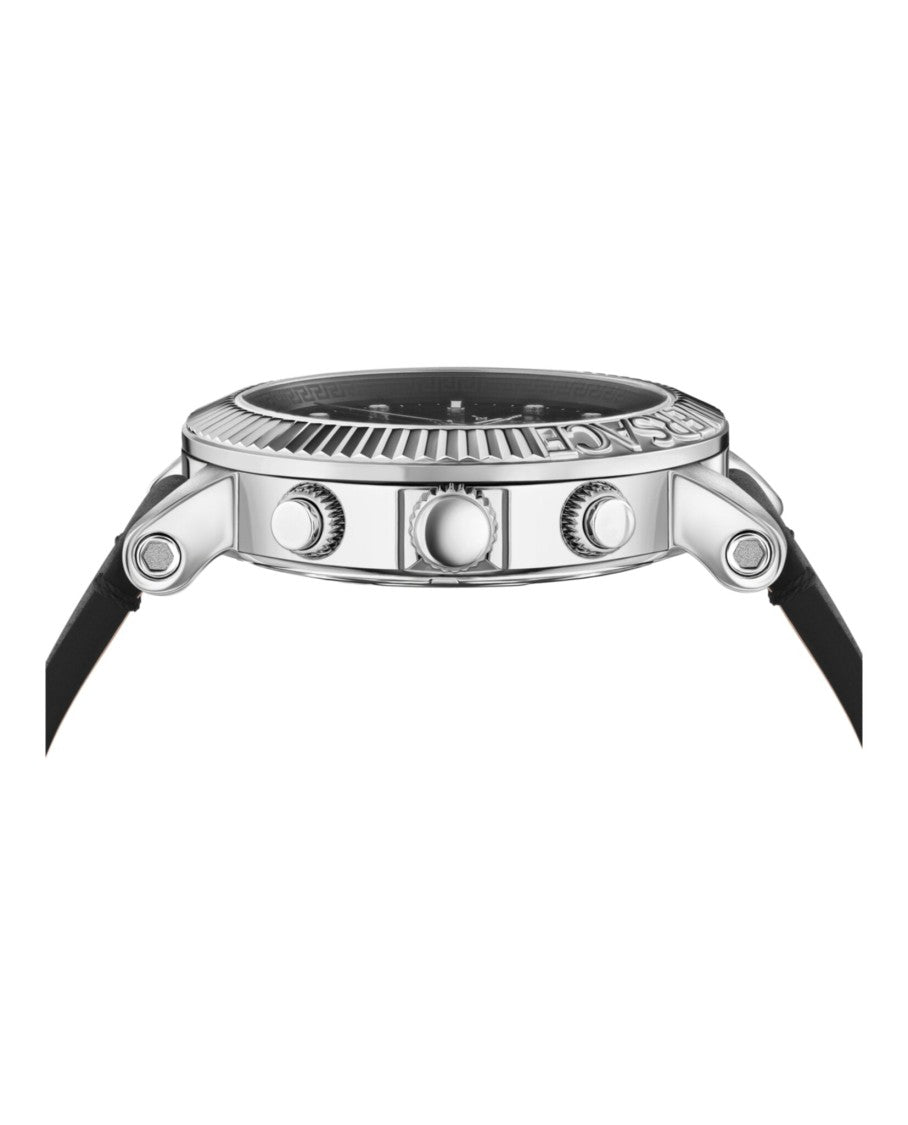 Versace V-Chrono Classic Leather Watch