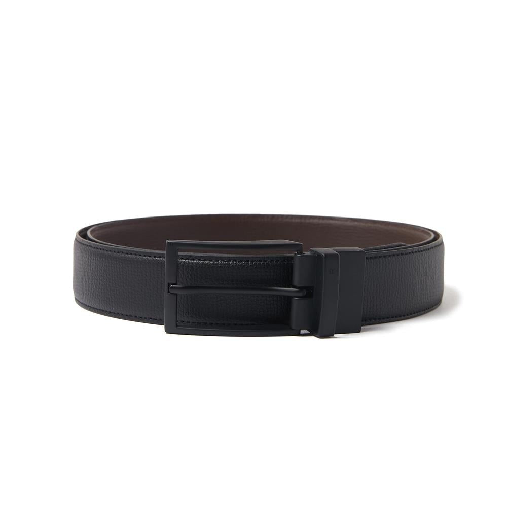 Roderer Black/Brown Italian Leather Maestro Reversible Belt
