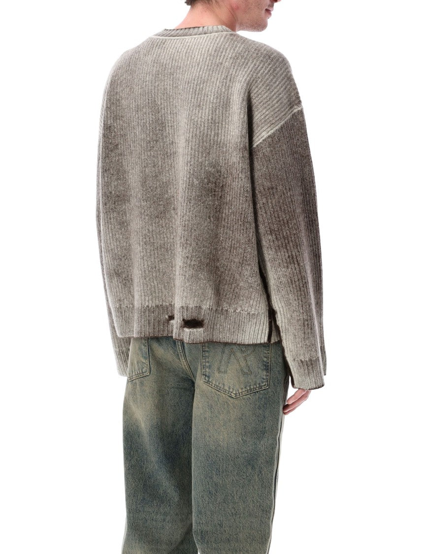 Represent Fade Out Reversible Ribbed Wool Sweater