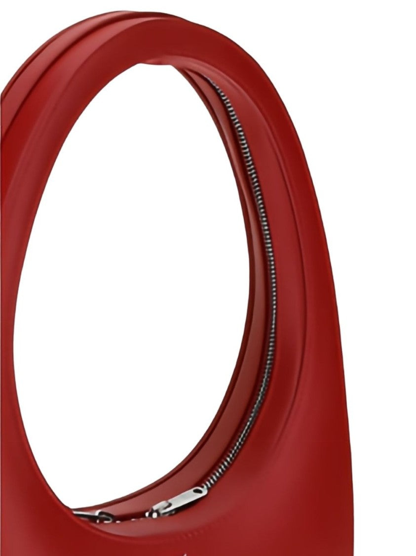 Coperni Curved Red Leather Coperni Swipe Bag