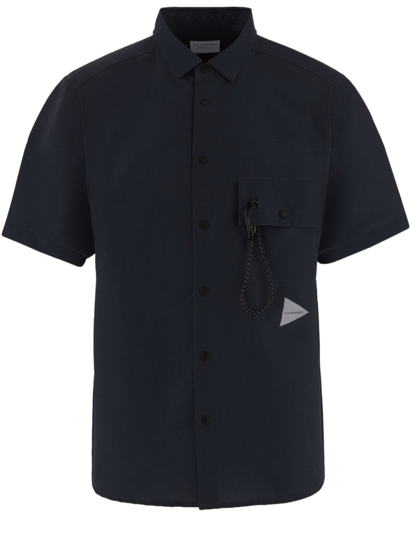 And Wander Nylon Shirt With Flap Pocket