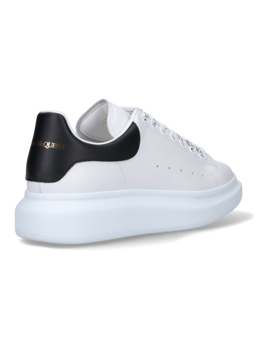 Alexander Mcqueen White Oversize Platform Leather Sneakers
