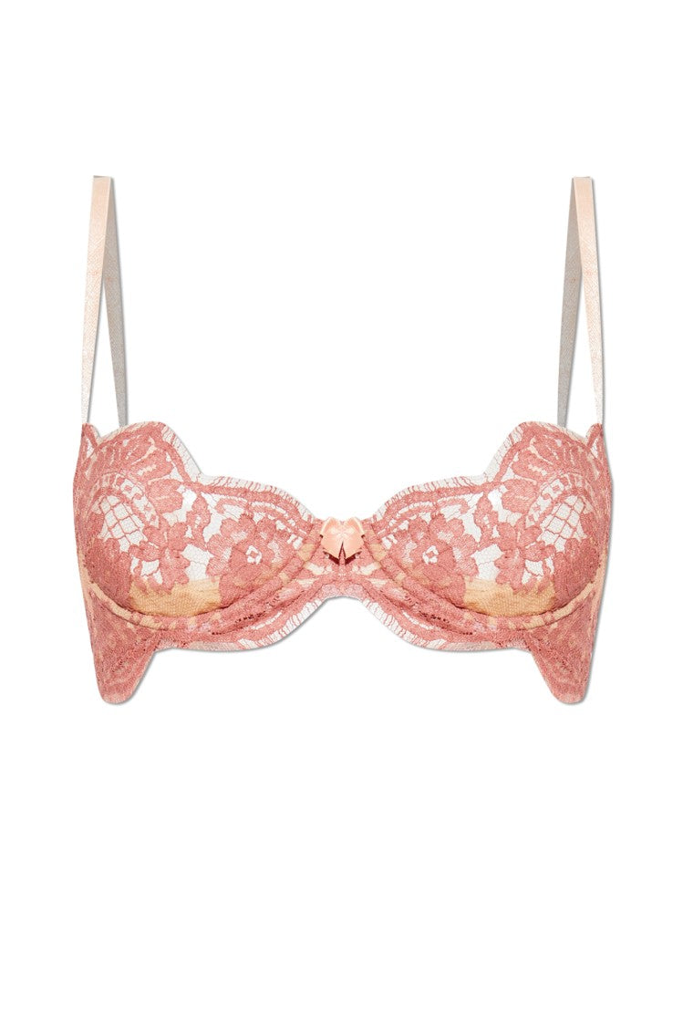 Dsquared2 Underwired Lace Bra With Floral Motif