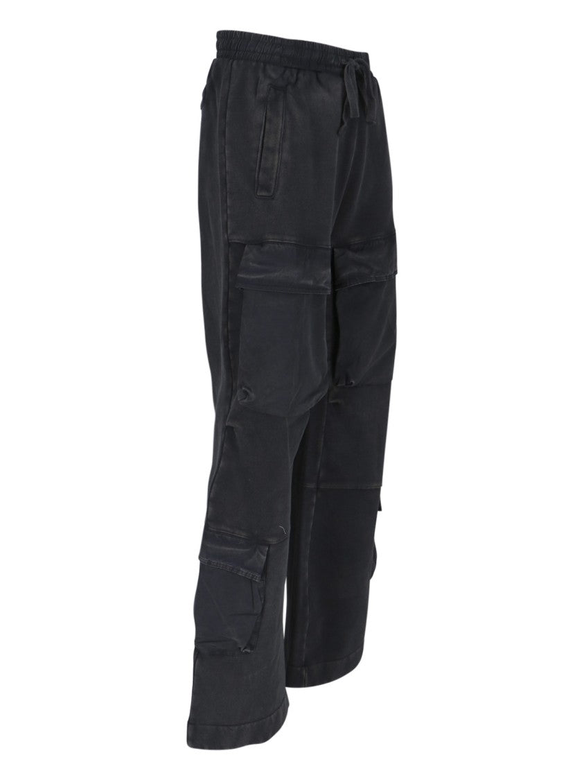 Entire Studios Organic Cotton Cargo Sport Pants With Drawstring Waist