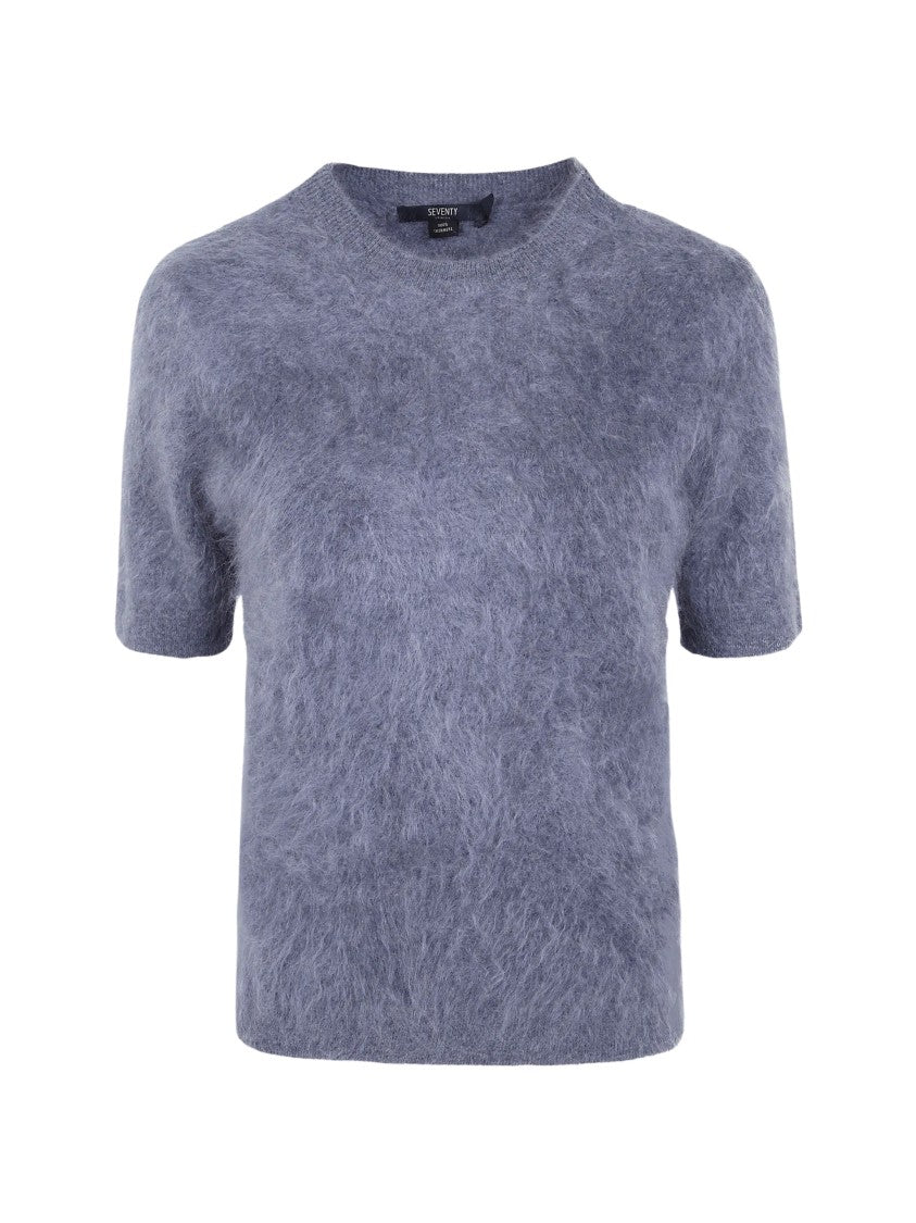 Seventy Venezia Plush Crewneck Short-Sleeve Top