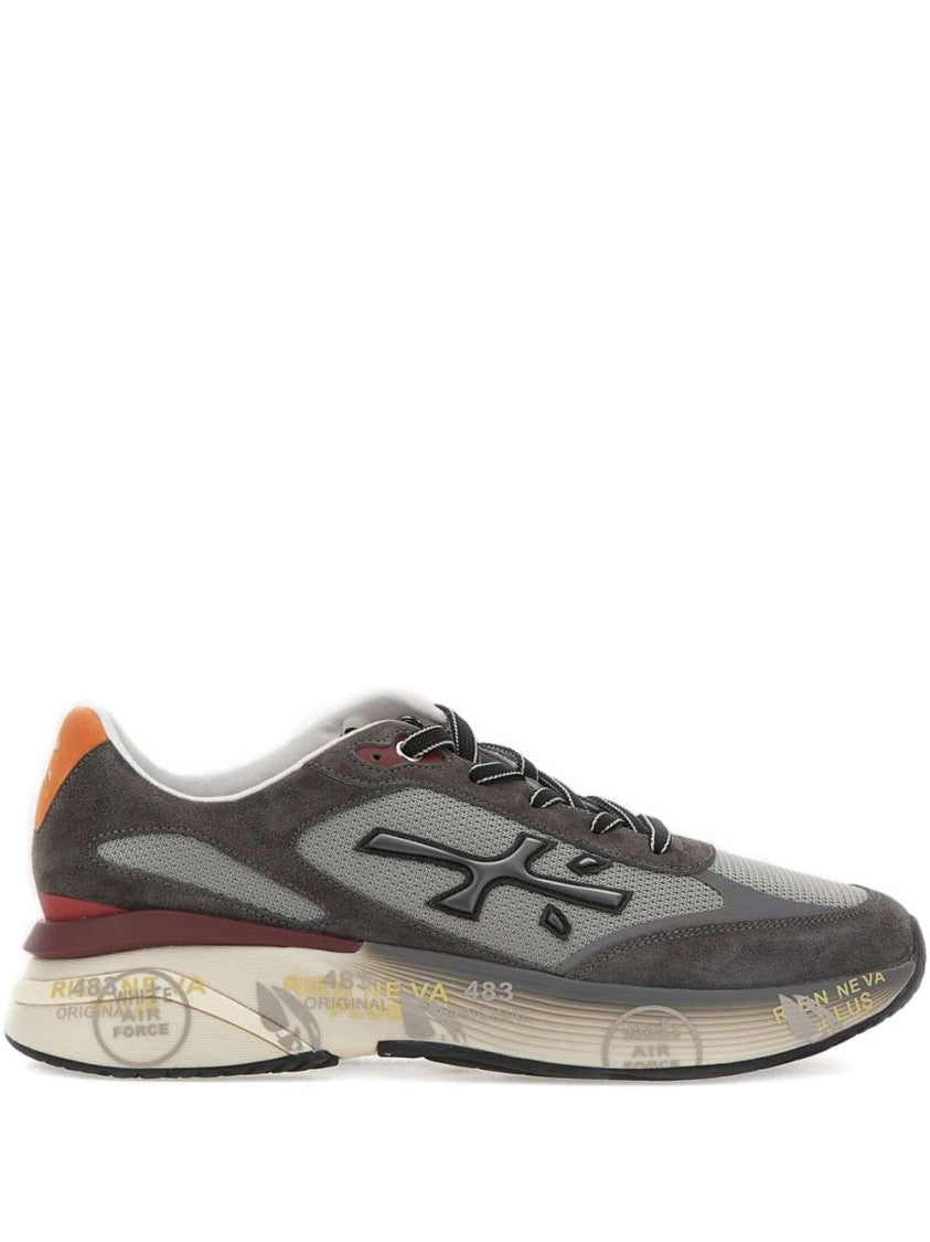 Premiata Suede And Mesh Sneakers