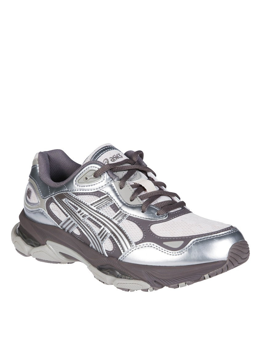 Asics Metallic Silver Gel-Nyc 2.0 Cushioned Sneakers