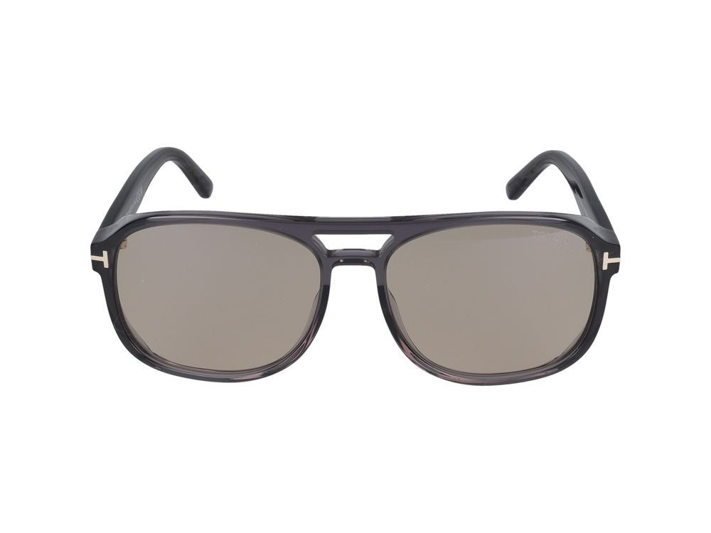 Tom Ford Oversized Square Frame Sunglasses With Double-Bar Bridge
