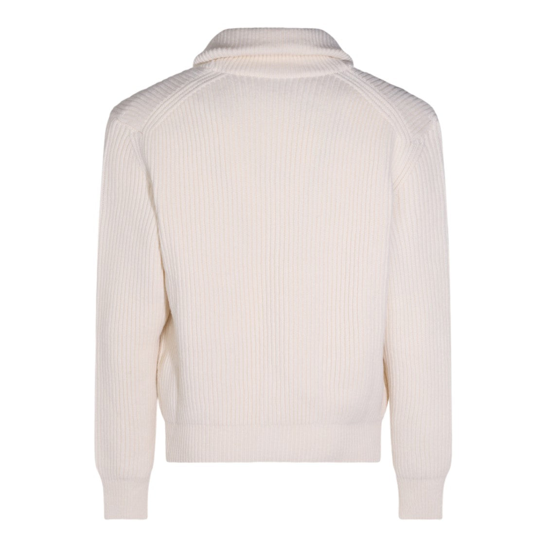 Eleventy Ribbed Knit Sweater With Shawl Collar