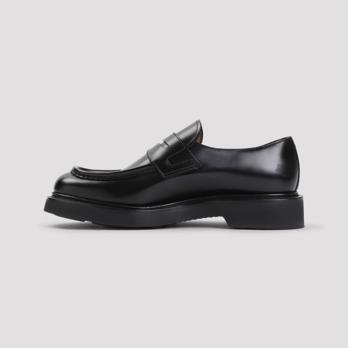 Church's Calf Leather Loafers With Durable Rubber Soles And Design