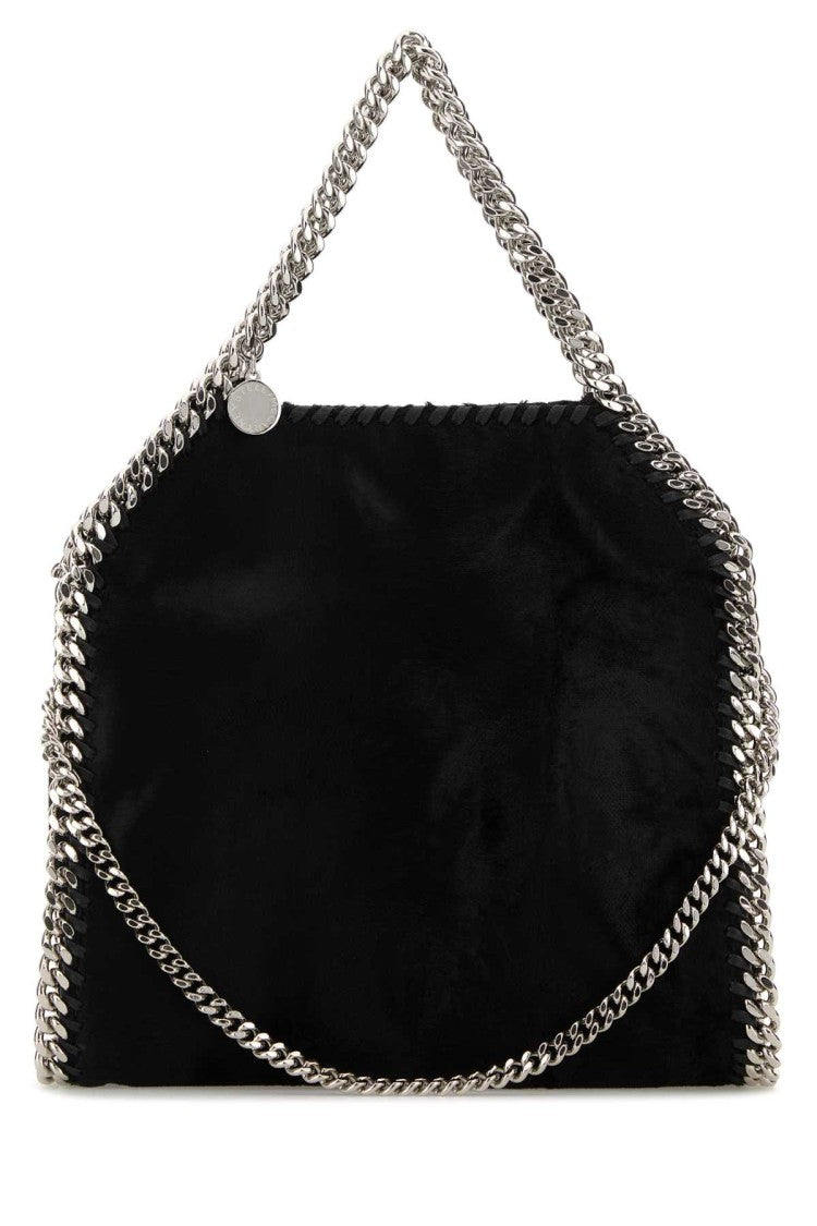 Stella Mccartney Black Velvet Mini Falabella Handbag