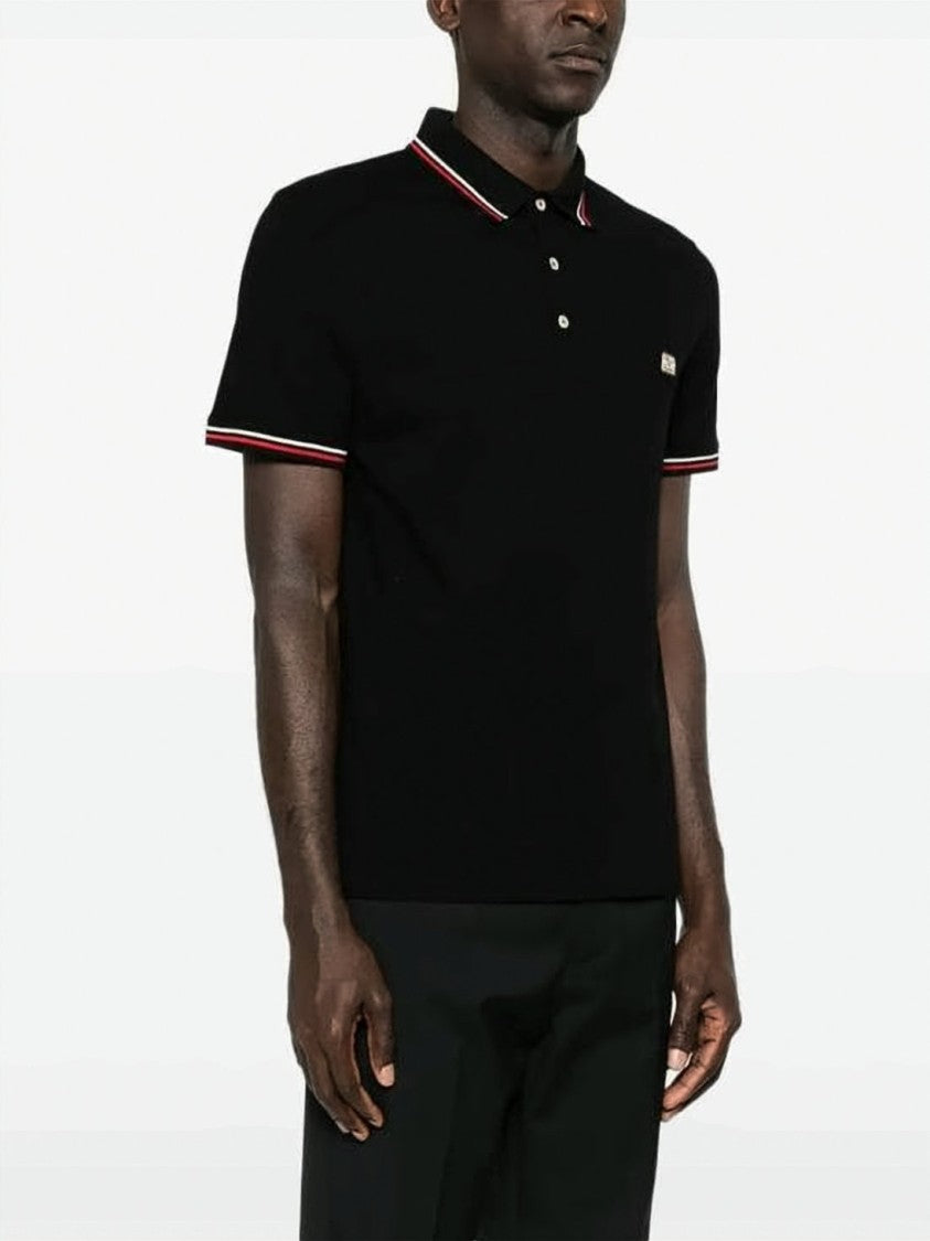 Valentino Garavani Structured Collar Polo Shirt With Subtle Logo Plaque
