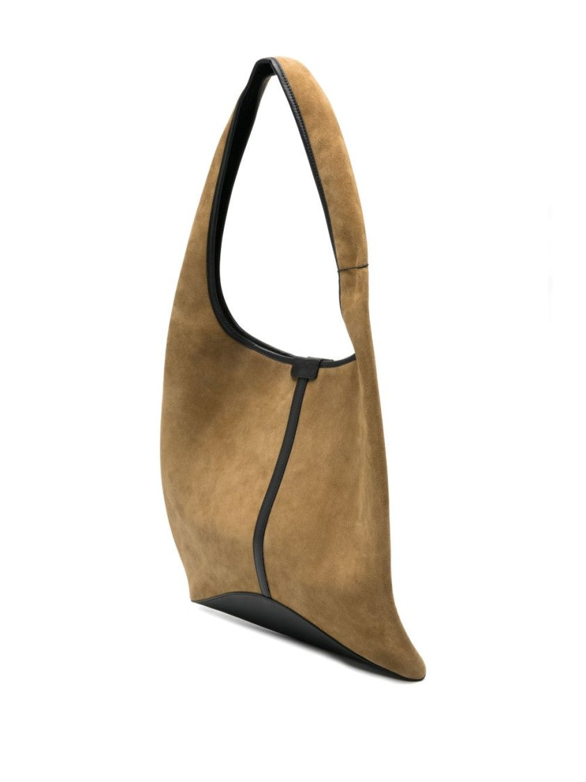Soeur Brown Lamb Leather Shopper Bag