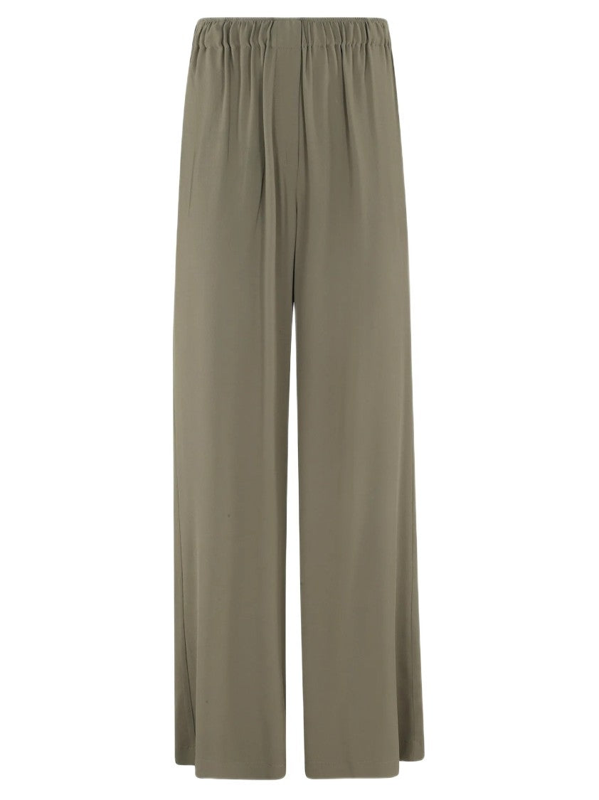 Federica Tosi Fluid Wide-Leg Trousers With Elastic Waistband
