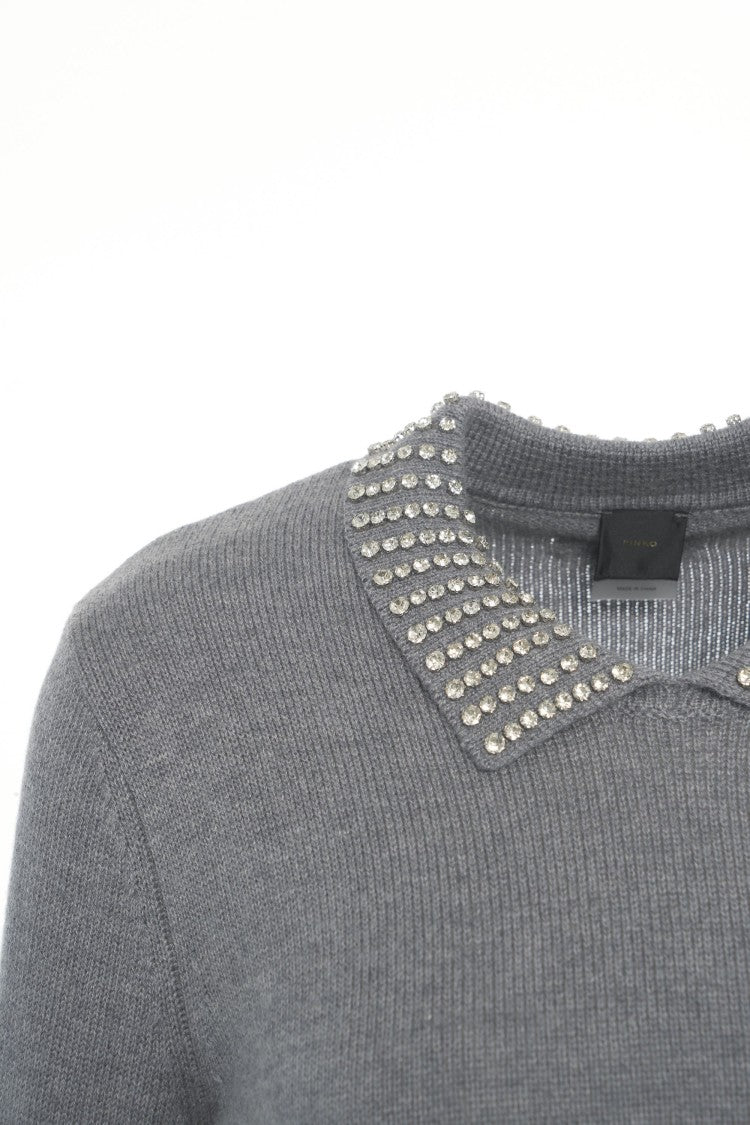 Pinko Ventotene' Rhinestone Sweater