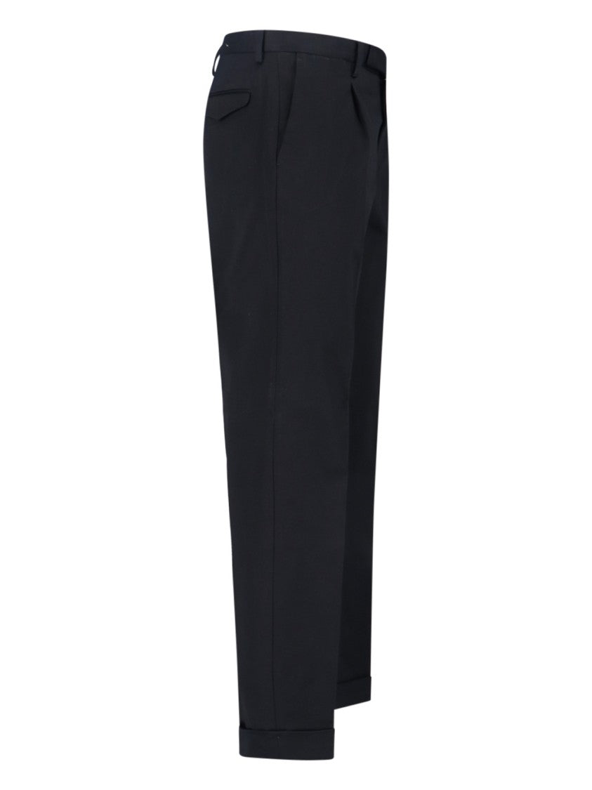 Briglia Tailored Black Trousers With Silhouette