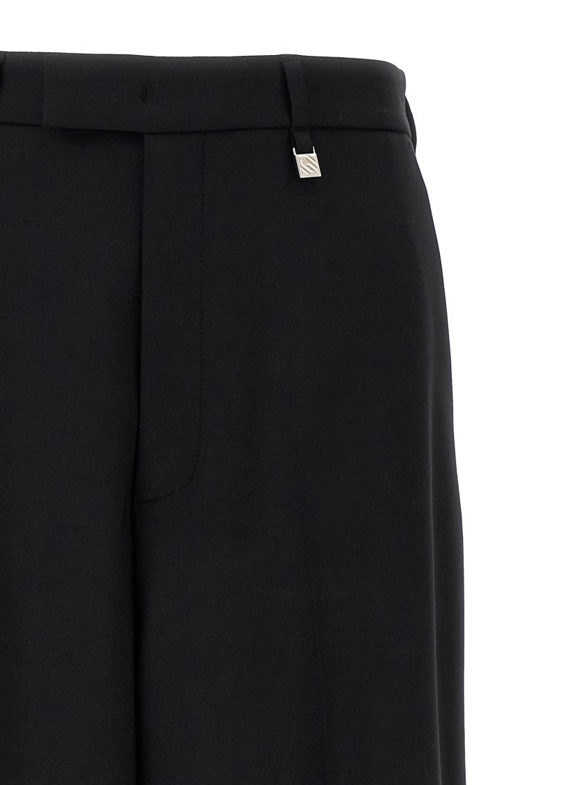 Giuseppe Di Morabito Straight Leg Stretch Wool Trousers With Pleats