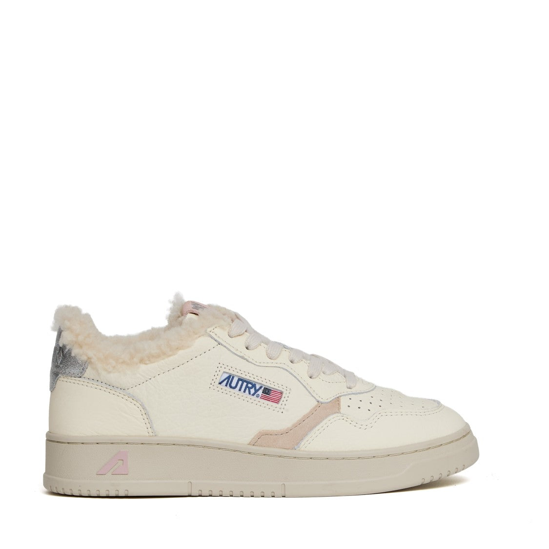Autry Silver Black Medalist Low Sneakers