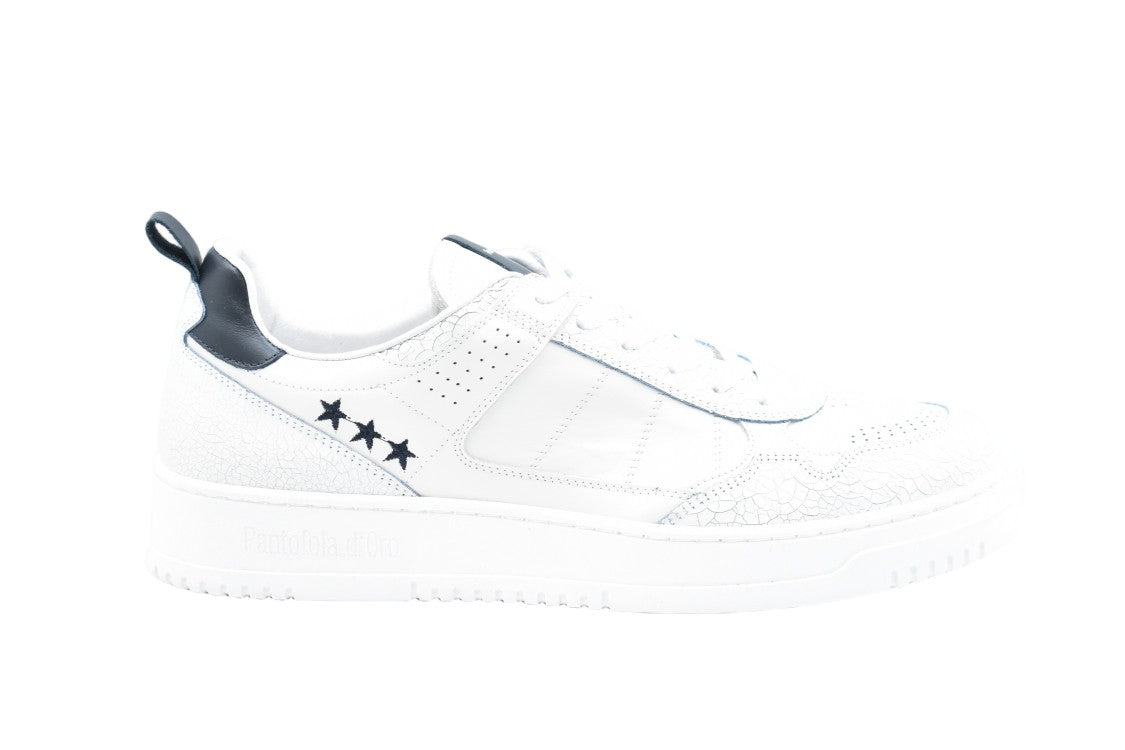Pantofola D'oro White Blue Laced Comfort Sleek Shoes