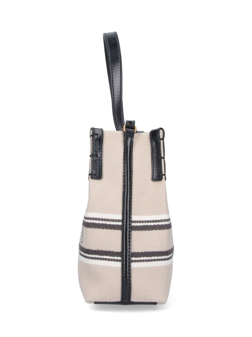 Balmain "Release" Bucket Bag – White