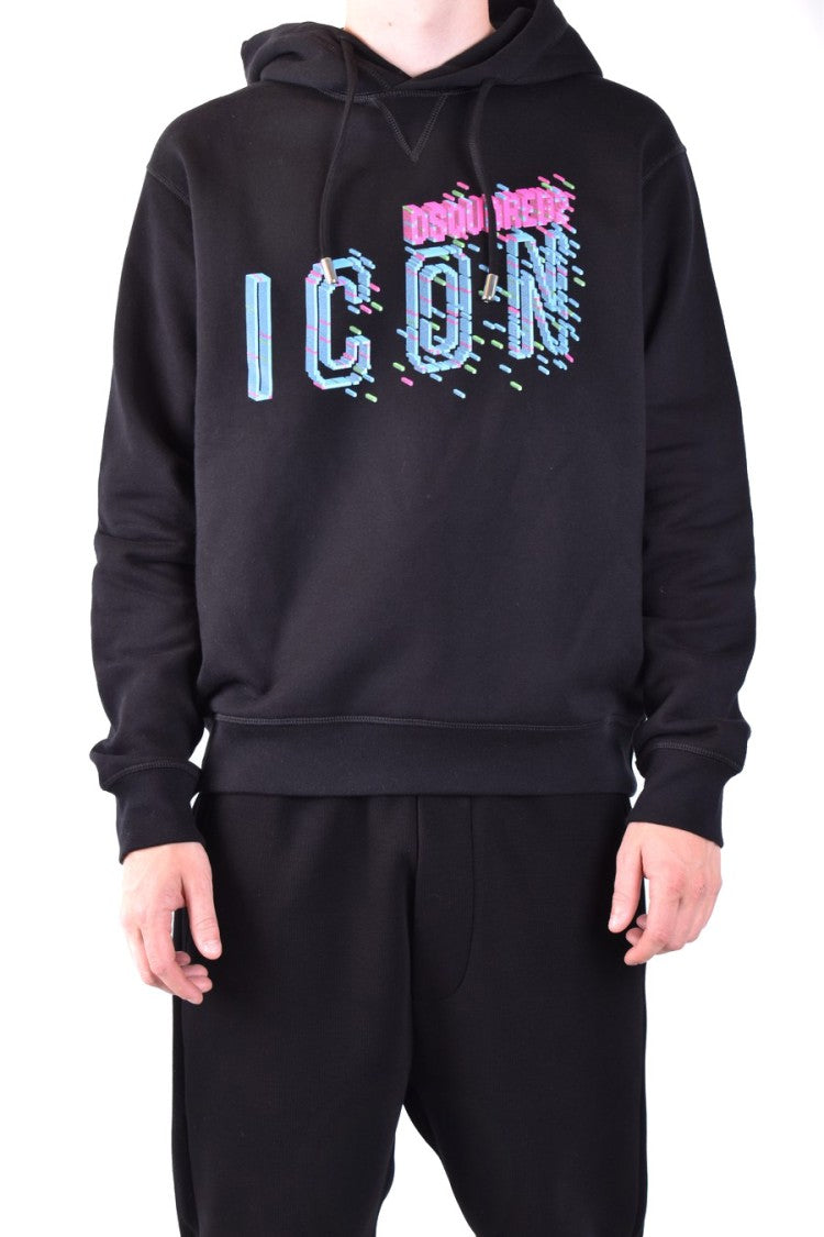 Dsquared2 Relaxed-Fit Hoodie Drawstring And Bold Graphic
