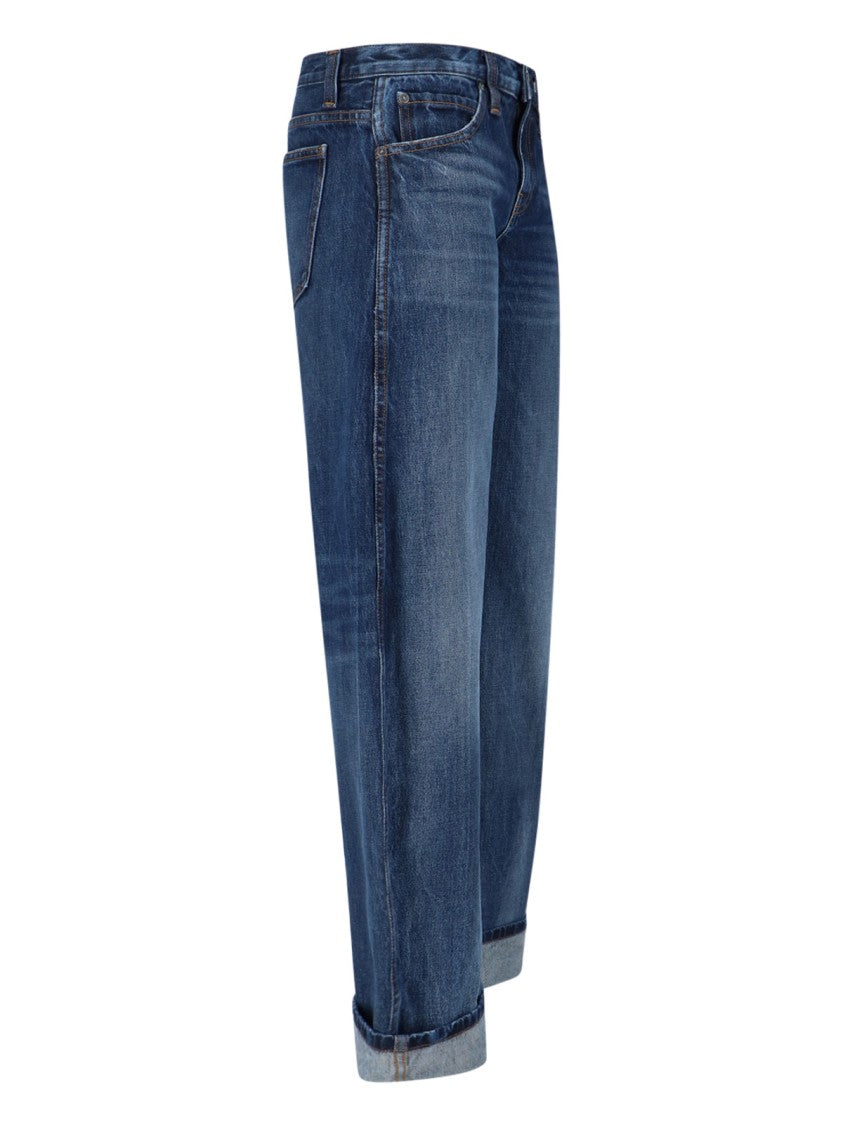 Khaite "Karo" Wide Jeans – Blue