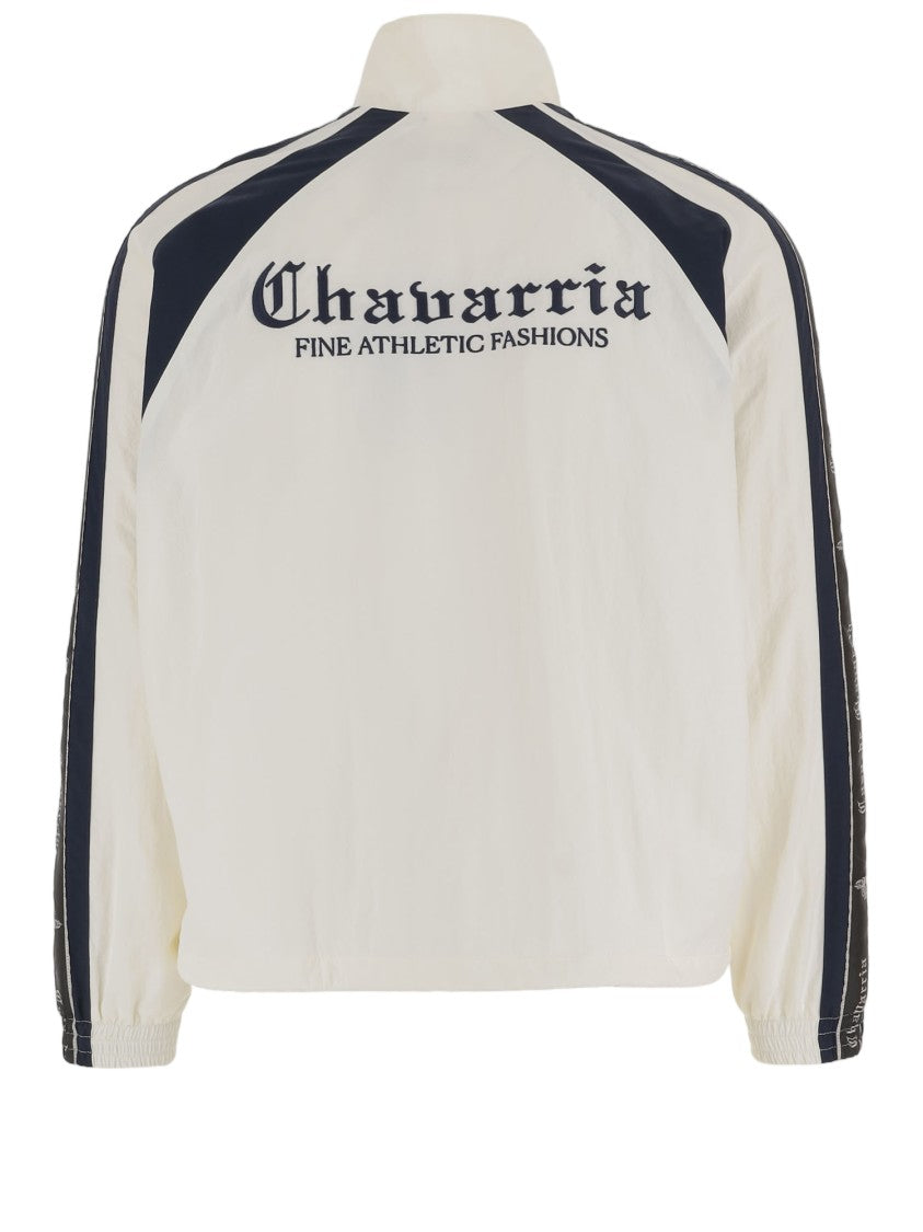 Willy Chavarria High-Collar Nylon Jacket With Logo Accents
