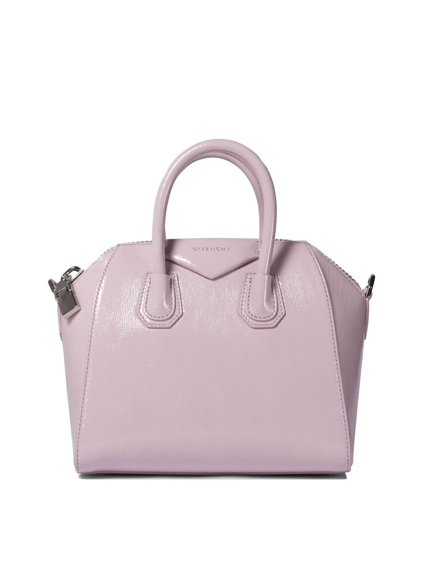 Givenchy Structured Purple Cotton Handbag