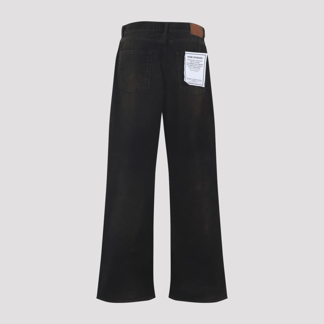 Acne Studios High-Waisted Wide-Leg Pants With Five-Pocket Design