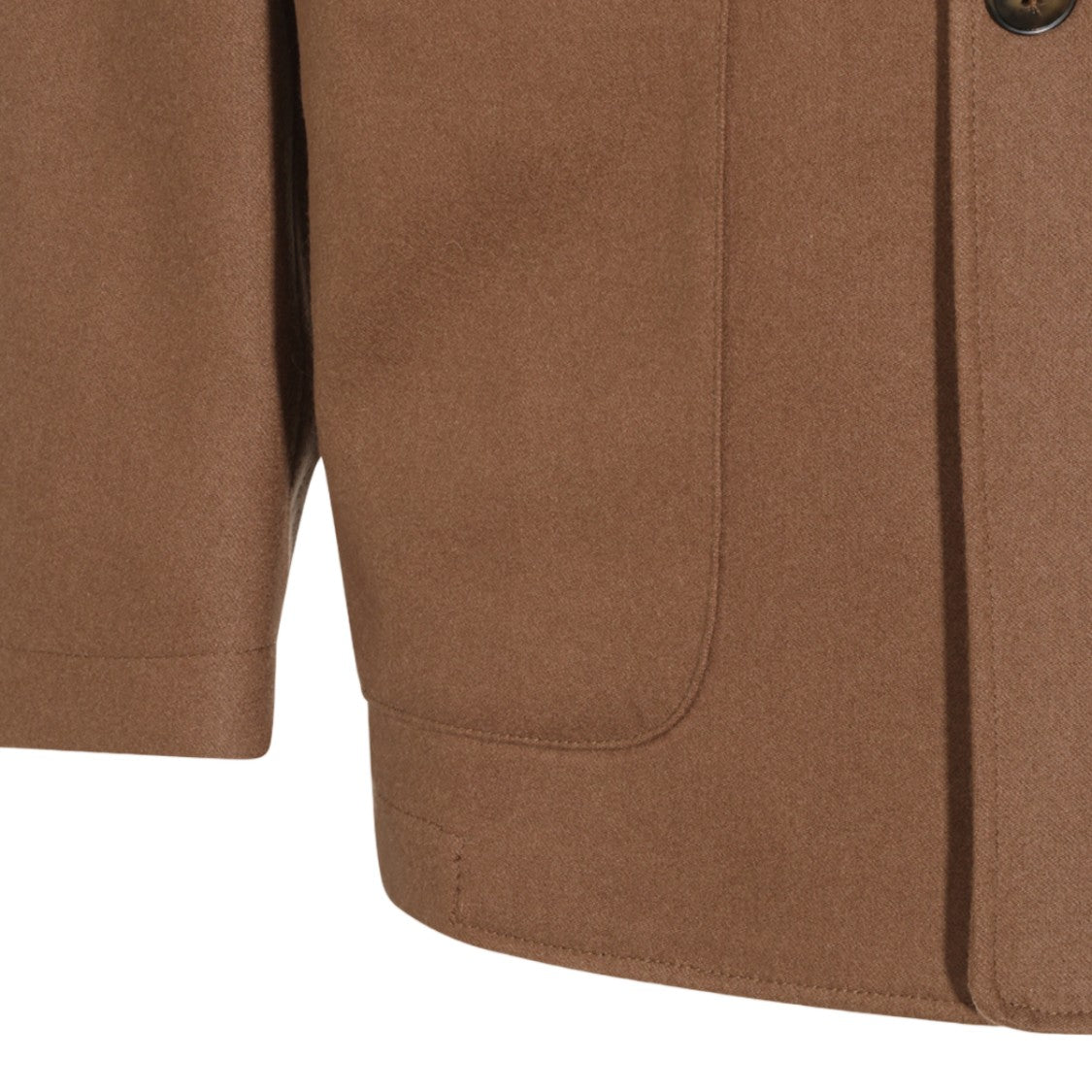 Canali Structured Medium-Brown Three Patch Pocket Jacket