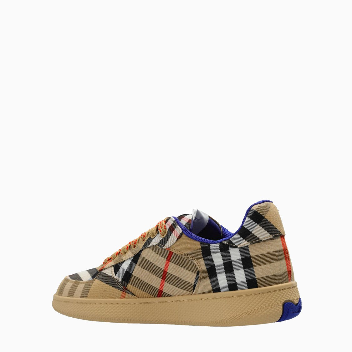 Burberry Check Patterned Sneakers With Contrasting Accents