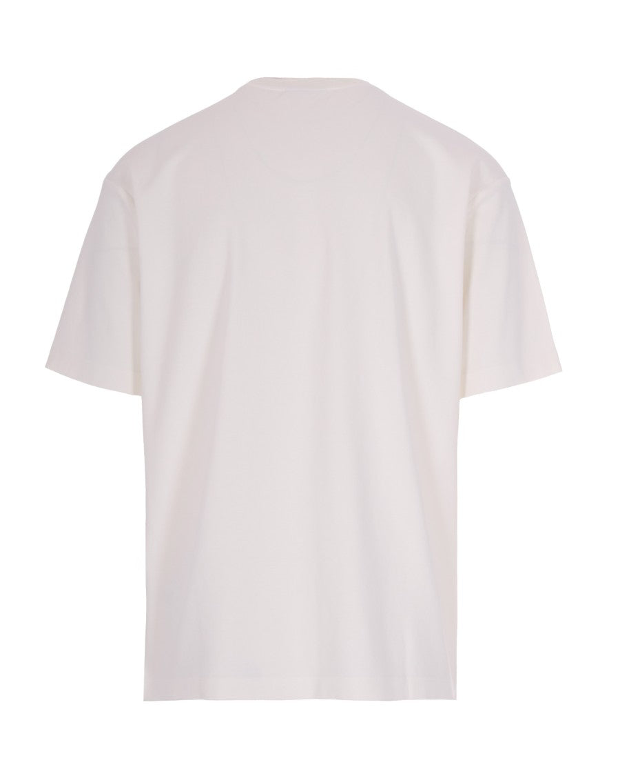 Drôle De Monsieur Ribbed Crew Neck Graphic T-Shirt