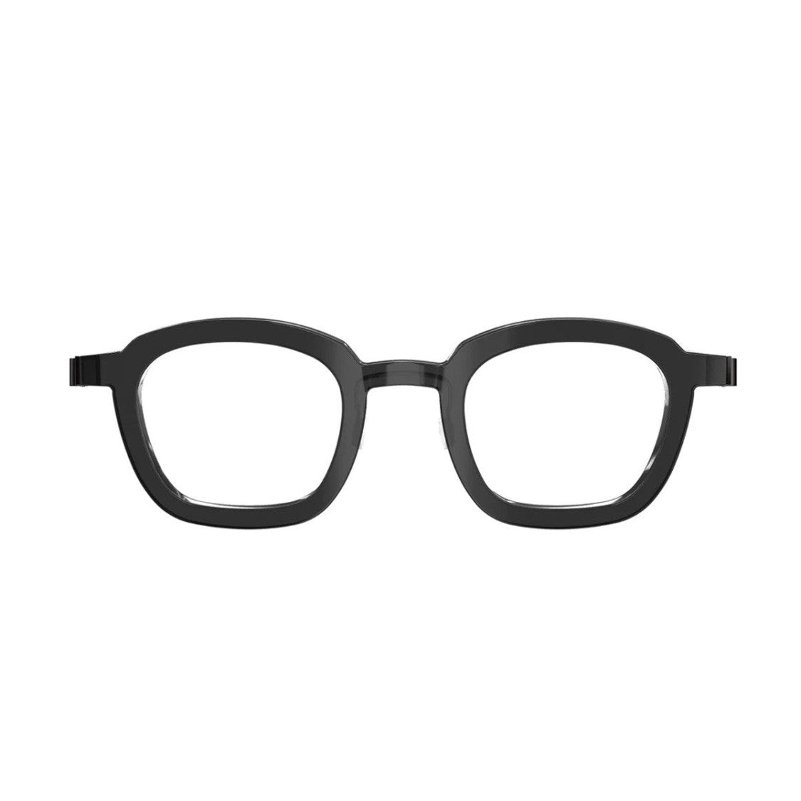 Lindberg Black Acetanium 1050 Titanium-Blend Square Sunglasses