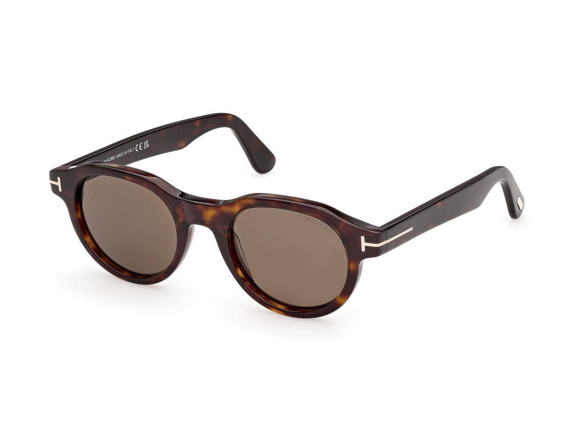 Tom Ford Ft1404 Tortoiseshell Metallic Accent Acetate Sunglasses