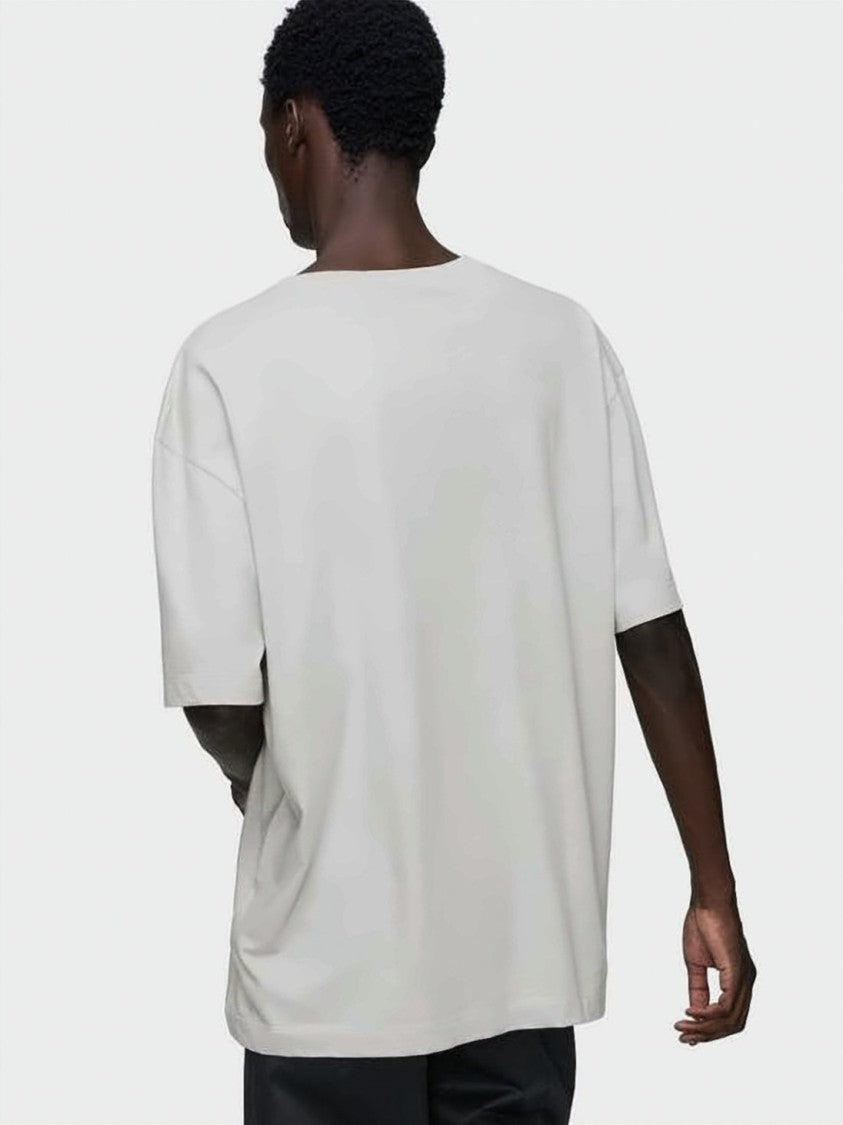 Maison Margiela Loose-Fitting Grey Cotton T-Shirt