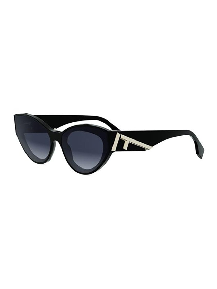 Fendi Fe40194i Cat-Eye Glossy Metallic Sunglasses