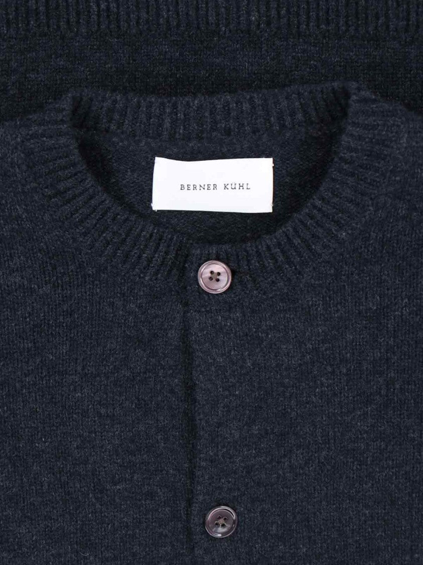 Berner Kuhl Blue Wool Cardigan