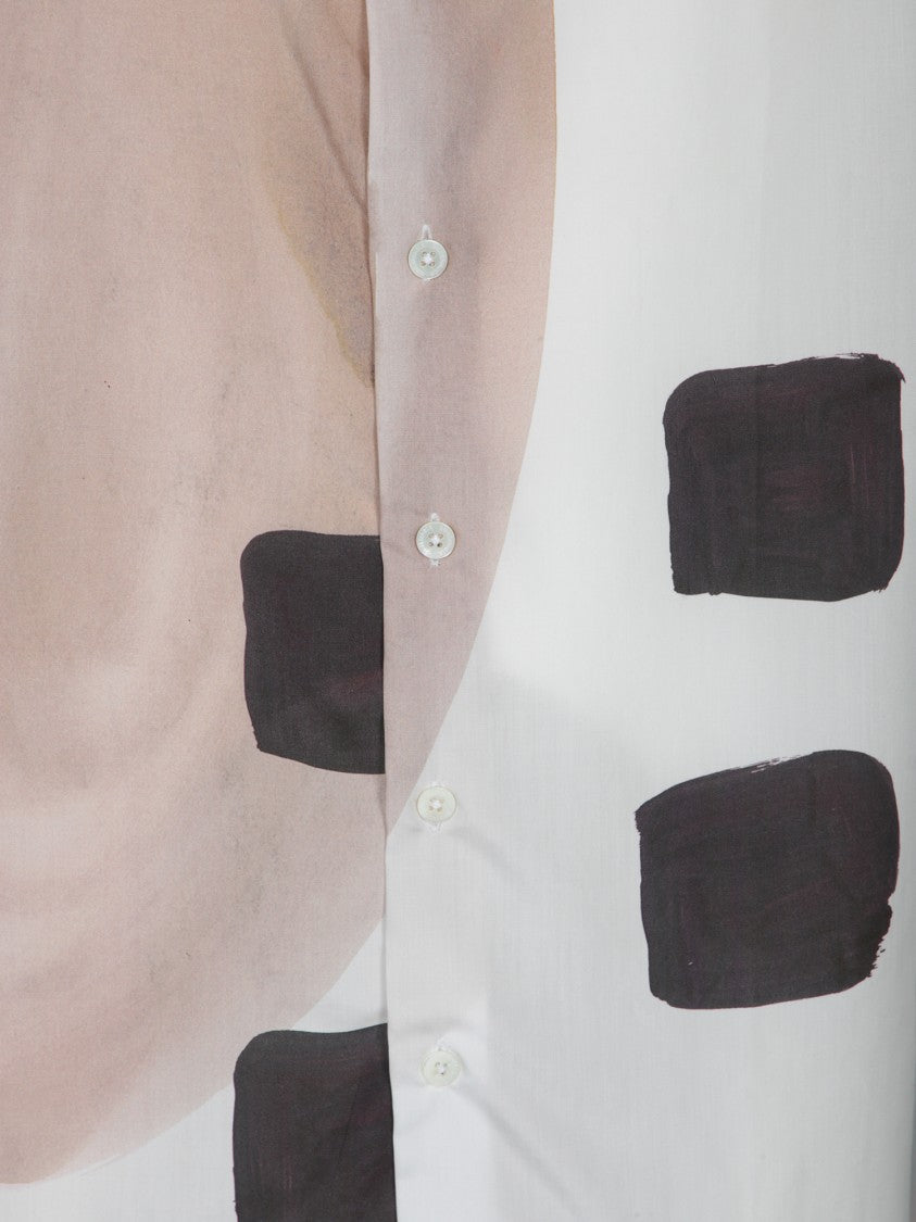 Costumein Abstract Multi-Color Linen Shirt