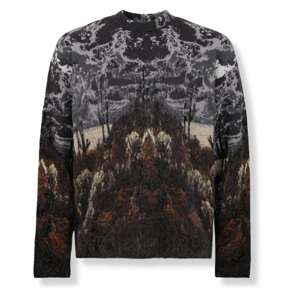 Laneus Logo Print Crewneck Sweater