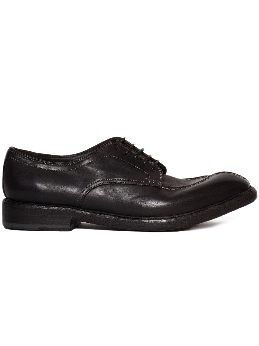 Fabrizio Silenzi Nubuck Leather Laced Shoes