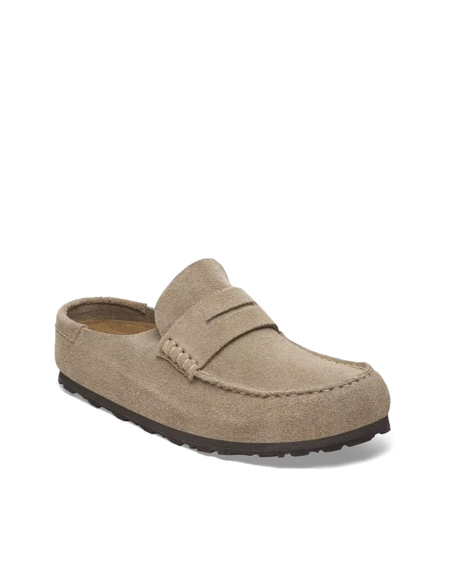 Birkenstock Moccasin-Style Slip-On Shoes In Soft Suede
