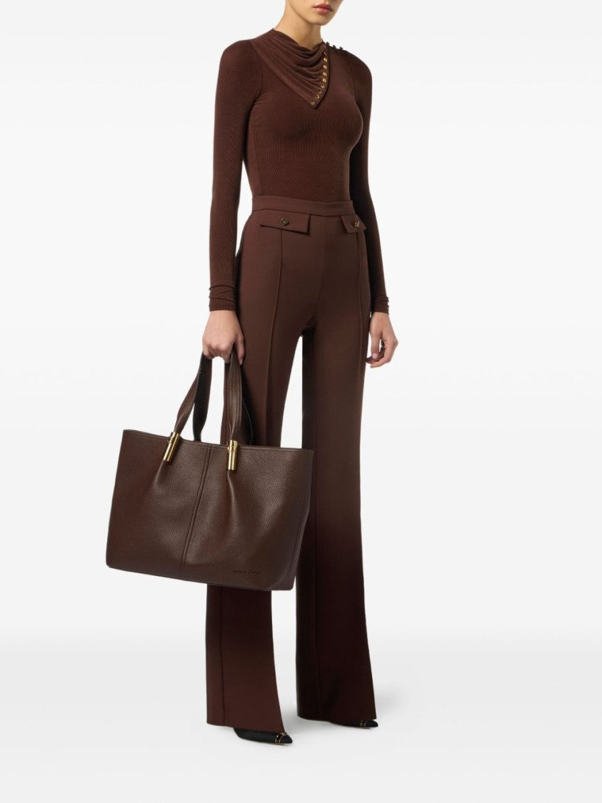 Elisabetta Franchi High-Waisted Flared Trousers