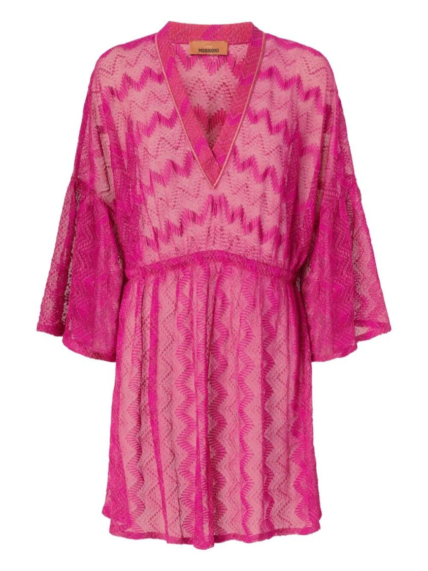 Missoni Zigzag Pattern Beach Cover-Up