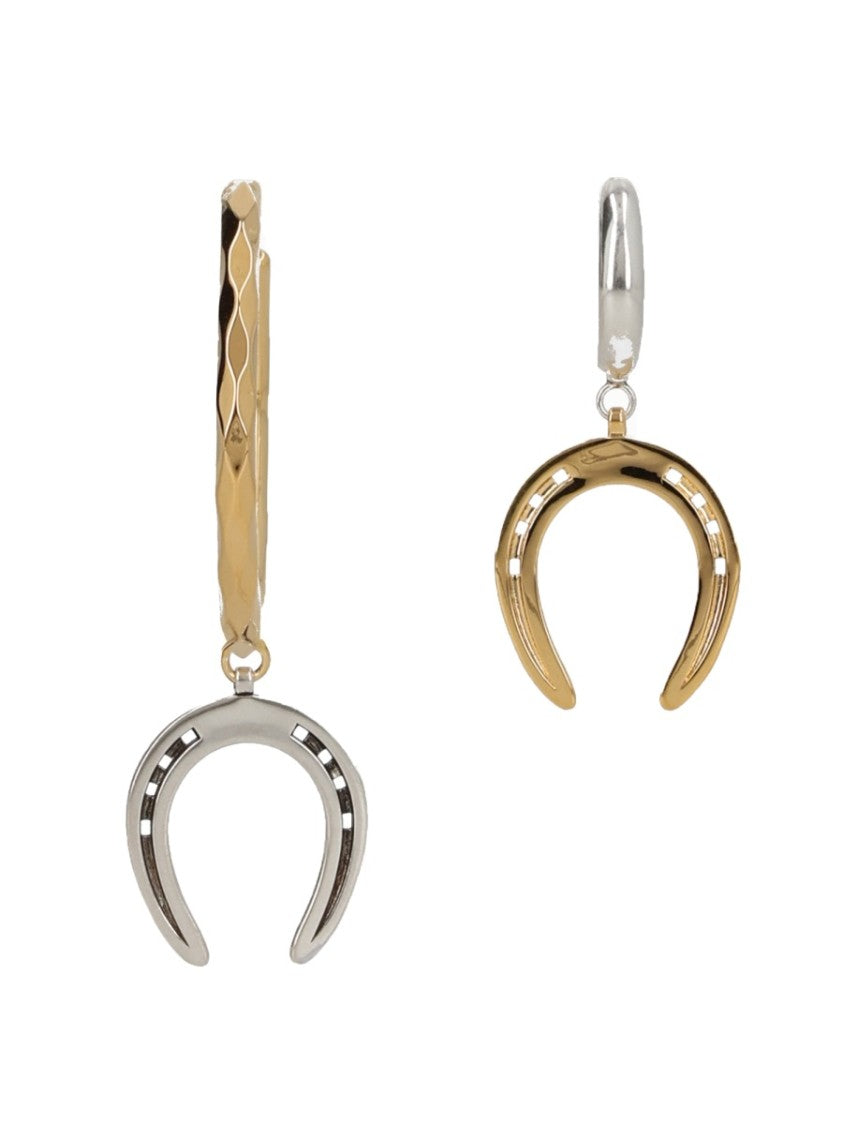 Isabel Marant Byrne Asymmetric Hoop Earrings