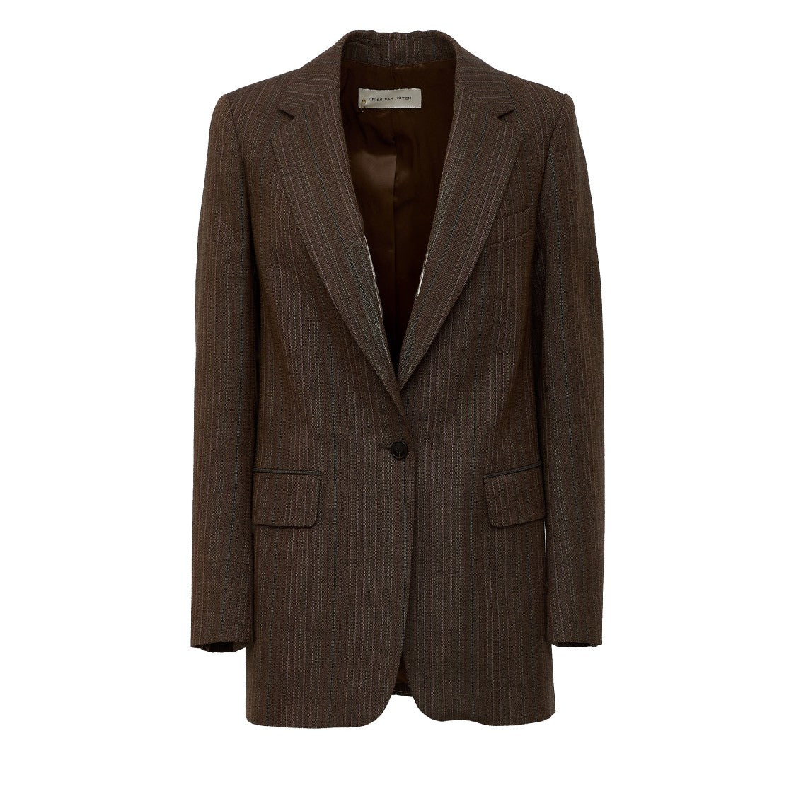 Dries Van Noten Blanchet W.W. Notched Lapel Tailored Pinstripe Blazer