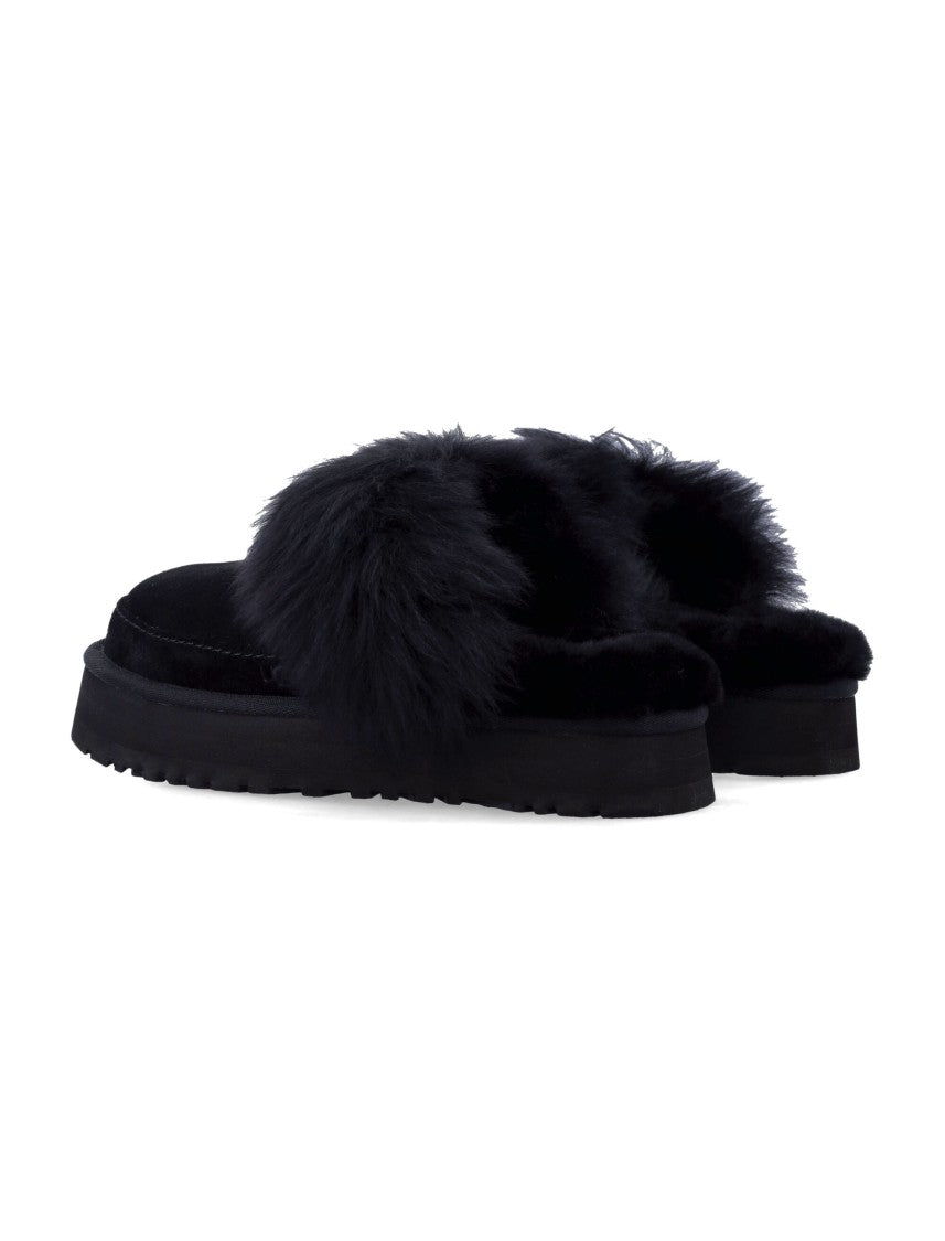 Ugg Disquette Chalet Suede And Sheepskin Slippers