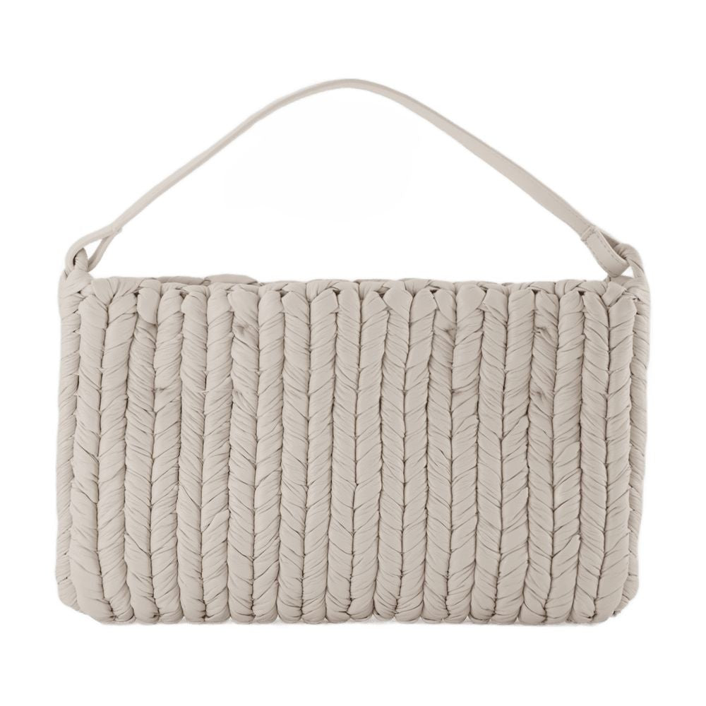 Nanushka The Square Bag In Whte Vegan Leather