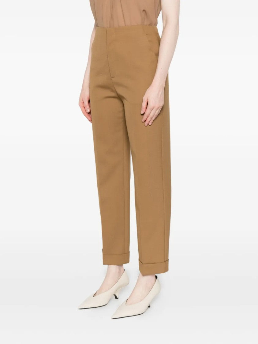 Alberta Ferretti Straight-Leg Tailored Mid-Rise Waist Pants