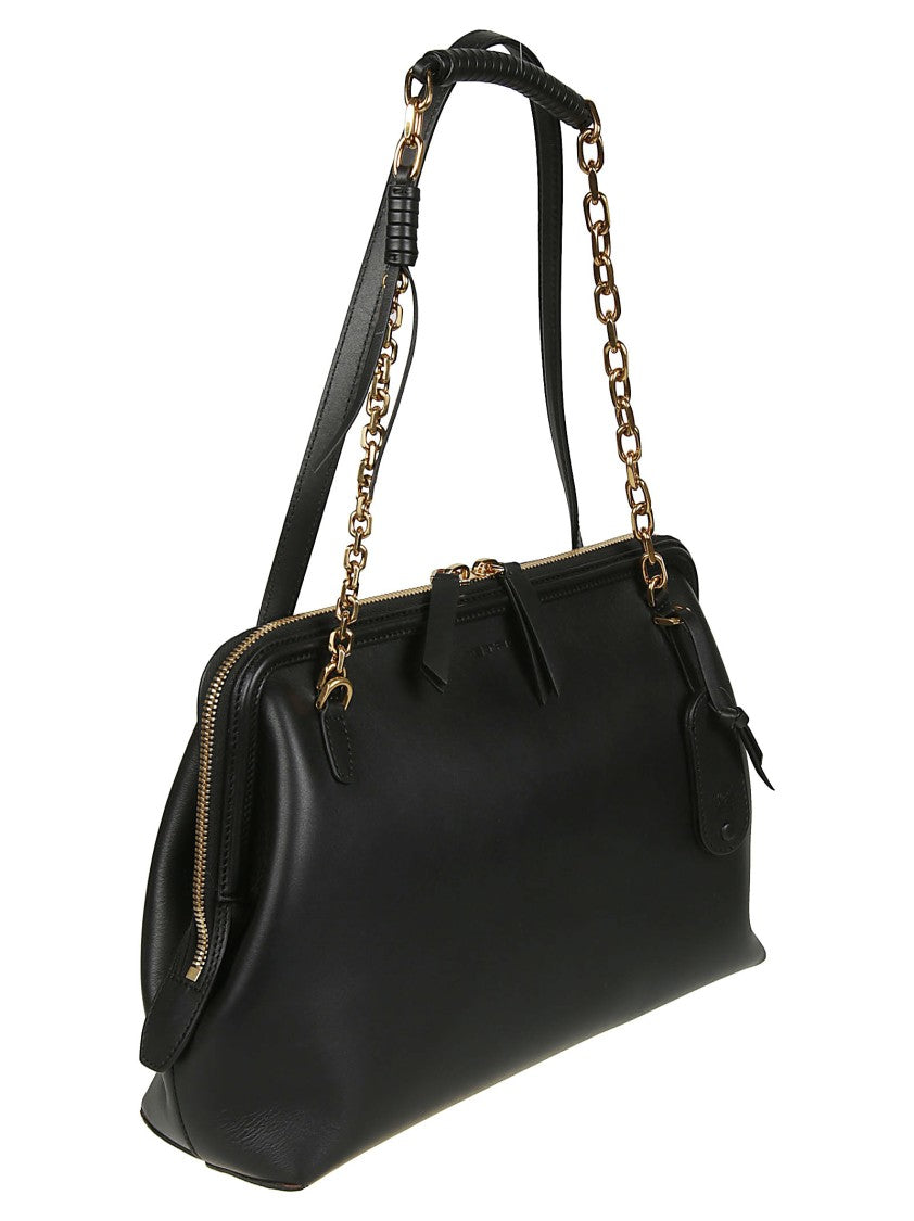 Etro Medium Doctor Calf Leather Shoulder Bag